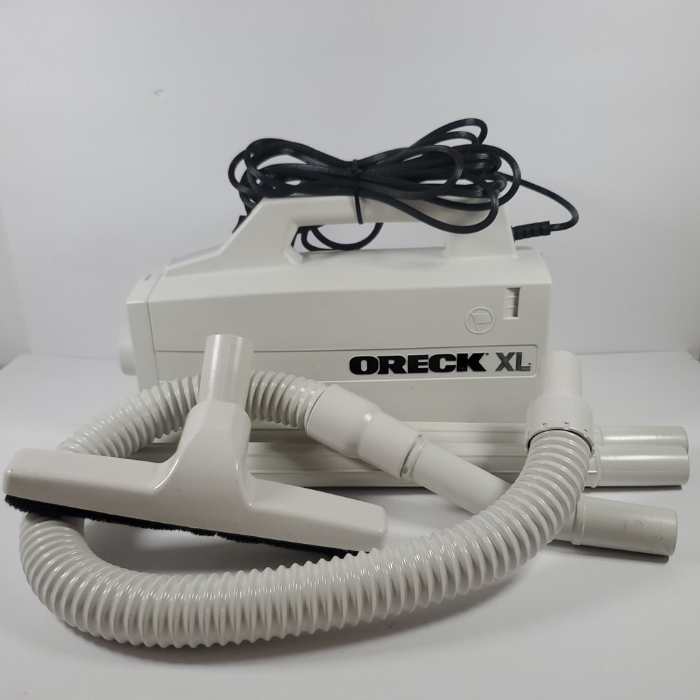 Tested Oreck XL BB870-AW Compact Handheld Canister Vacuum Cleaner w/ Attachments